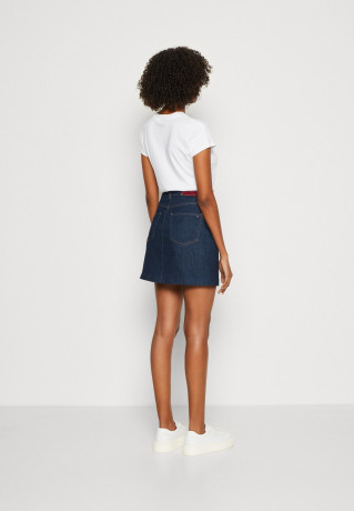 Tommy Hilfiger SKIRT NALA Mini skirt dark blue denim ЮБКА НАЛА Мини-юбка темно-синий деним