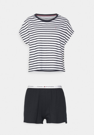 Tommy Hilfiger SHORT SLEEVE SET  Pyjama set desert sky КОМПЛЕКТ С КОРОТКИМ РУКАВОМ Пижамный комплект небо пустыни