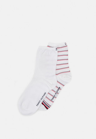 Tommy Hilfiger WOMEN SHORT SOCK PREPPY 2 PACK Socks white ЖЕНСКИЕ КОРОТКИЕ НОСКИ PREPPY 2 НАБОР Носки белый