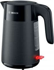 BOSCH BOSCH Wasserkocher MyMoment TWK2M163, 1,7 l, 2400 W, Abschaltautomatik, Tassenanzeige, Schwarz matt  Чайник BOSCH MyMoment TWK2M163, 1,7 л, 2400 Вт, автоотключение, дисплей чашки, черный матовый