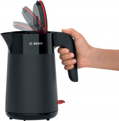 BOSCH BOSCH Wasserkocher MyMoment TWK2M163, 1,7 l, 2400 W, Abschaltautomatik, Tassenanzeige, Schwarz matt  Чайник BOSCH MyMoment TWK2M163, 1,7 л, 2400 Вт, автоотключение, дисплей чашки, черный матовый