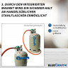 BlueCraft BlueCraft Gaskocher, (mit Piezozundung, Zundsicherung, inkl. 2 in 1 Gasregler-Schlussel fur Gasflasche), 10,5 kW 4 Fuss Hockerkocker Campingkocher Gasbrenner 4 Bein Газовая плита BlueCraft (с пьезоподжигом, предохранителем зажигания, вкл. ключ