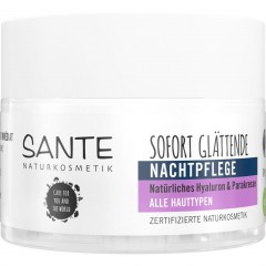 Sante Sofort glattende Nachtpflege naturliches Hyaluron & Parakresse Мгновенно разглаживающий ночной уход с натуральной гиалуроновой кислотой и паракрессом