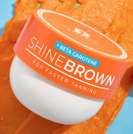 Byrokko Braunungsbeschleuniger Creme shine brown mit Beta Carotin, Крем-ускоритель загара для придания сияния загару, с бета-каротином, 210 мл