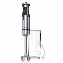 Arendo Arendo Stabmixer, 1000 W, Edelstahl Purierstab mit Messbecher, Handmixer, stufenlose Regelung, Arendo Stabmixer mit starkem 1000 Watt Motor inkl. Messbeser  Ручной блендер Arendo, 1000 Вт, очищающий стержень из нержавеющей стали с мерным стаканом, 