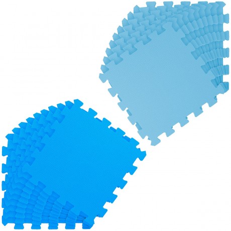 LittleTom Puzzlematte Uni Hellblau Dunkelblau 20 Teile Коврик-пазл Uni Light Blue Dark Blue 20 деталей
