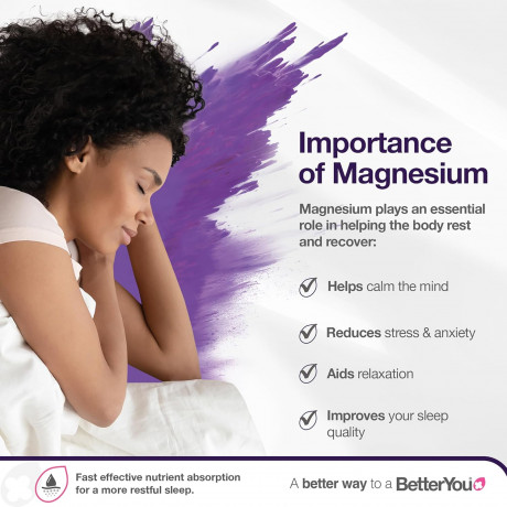 BetterYou Magnesium Sleep Body SprayСпрей для тела  с лавандой и ромашкой, магний хлорид Zechstein, расслабление мышц и улучшение сна, трансдермальный магний, 100 мл
