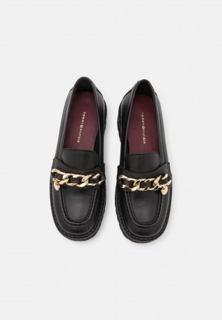 Tommy Hilfiger CHAIN CHUNKY LOAFER Slip-ons black ЛОФЕРЫ НА ЦЕПОЧКЕ Слипоны черный