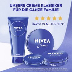NIVEA Creme, 150 ml, Нивеа Классический крем в банке, пантенол и ланолин, глубокое питание, для всей семьи, 150 мл