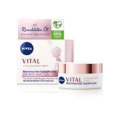 Nivea Vital Strahlender Teint Reichhaltige Tagespflege  Яркий сияющий цвет лица Насыщенный дневной уход