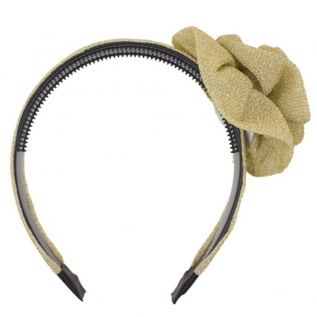 SOHO Glitzer Haarreif mit Schleife Gold Блестящая повязка на голову с бантом