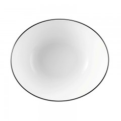 Seltmann Weiden Seltmann Weiden Modern Life Black Line Schussel oval l: 21 cm / h: 8 cm / 1,0 L Seltmann Weiden Modern Life Black Line овальная чаша д: 21 см / высота: 8 см / 1,0 л