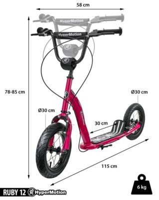 HyperMotion Kinderroller City Kick Scooter Детский самокат City Kick Scooter