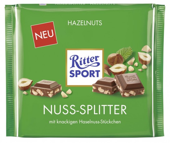 Ritter Sport (Риттер Спорт) Tafelschokolade Nuss Splitter 3 шт. x 300 г