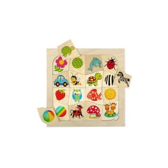 HESS Holzspielzeug Zuordnungsspiel Tiere  Muster Деревянная игрушка