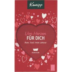 Kneipp Von Herzen fuer Dich Badekristalle Geschenkset, 3 x 60 g, Kneipp подарочный набор кристаллов для ванны «От всего сердца для тебя», 3 × 60 г