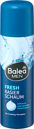 Balea MEN Rasierschaum Fresh, 300 ml, Освежающая пена Fresh для бритья с ментолом, 300 мл