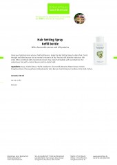 Krauterhaus Sanct Bernhardt Hair Setting Spray refill bottle, 250 мл refill бутылка