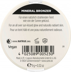 SANTE Mineral Bronzer, 9 g, Санте Минеральный бронзер Mineral Bronzer для тёплого оттенка макияжа, 9 г