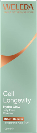 WELEDA Cell Longevity Hydra Glow Jelly Face Cleanser, 100 ml, Очищающий гель для лица Hydra Glow с гиалуроновой кислотой, 100 мл