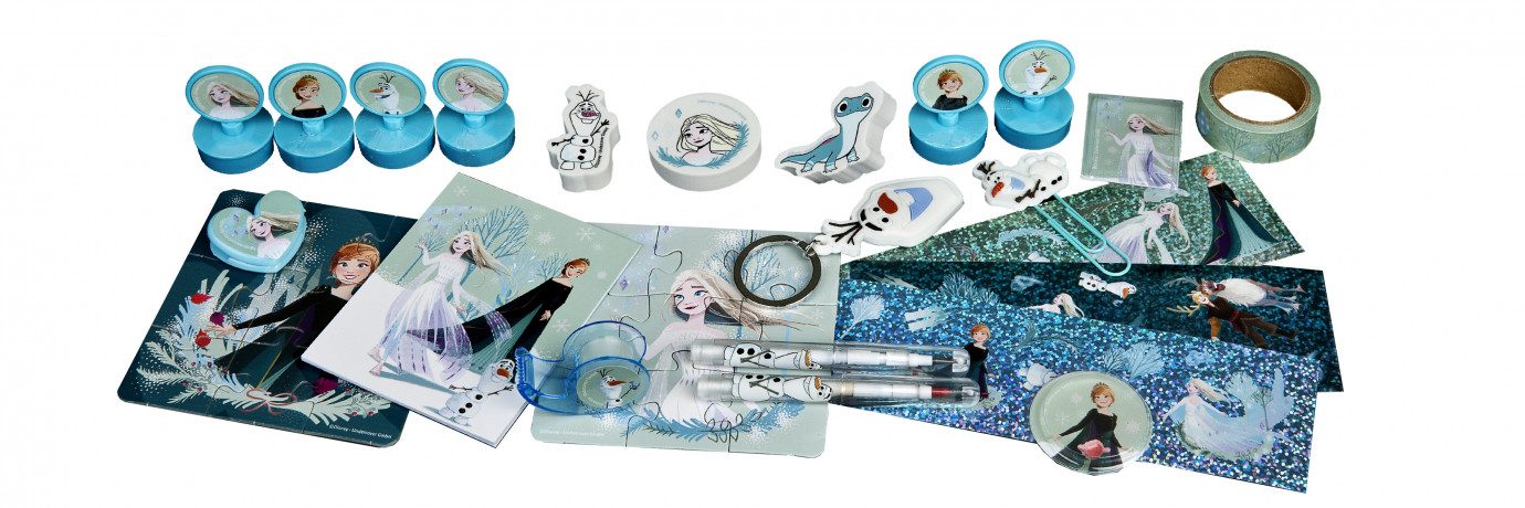 SCOOLI Disney Frozen 2 Adventskalender 2026, Адвент-календарь 2026 SCOOLI Disney Frozen 2 с канцелярией и аксессуарами, 24 сюрприза