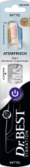 Dr.BEST Vibration Atemfrisch Zahnbuerste mittel 1 Stueck, Зубная щётка Dr.BEST на батарейке с очистителем языка для свежести дыхания, средняя жёсткость, 1 шт.