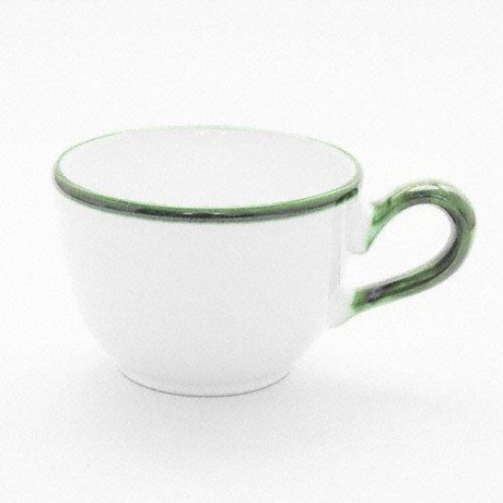Gmundner Keramik Gmundner Keramik Gruner Rand Kaffee Obertasse glatt 0,19 l Кофейная чашка Gmundner Ceramics Green Rim гладкая 0,19 л