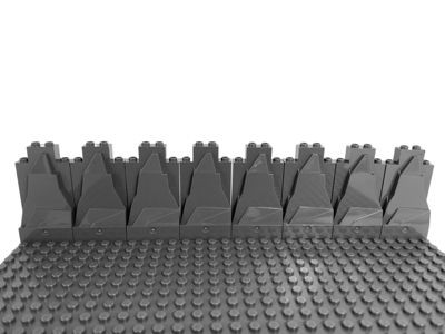 LEGO LEGO Felsen Dunkelgrau 2x4x6 Berg - Rock Panel 47847 - 30x LEGO Rock Dark Grey 2x4x6 Mountain — каменная панель 47847 — 30x