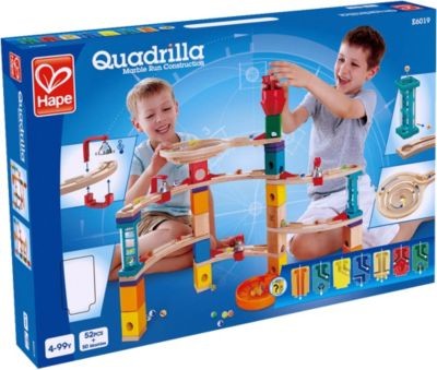 HAPE Quadrilla Kugelbahn Aus der Burg entkommen Мраморная трасса Quadrilla Побег из замка