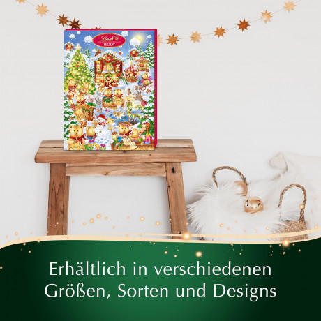 Lindt Teddy Wimmelbild Adventskalender 2025 Адвент календарь, 35 сладких сюрприза, 36см х 48см, 265 грамм
