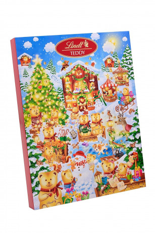 Lindt Teddy Wimmelbild Adventskalender 2025 Адвент календарь, 35 сладких сюрприза, 36см х 48см, 265 грамм