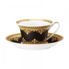 Rosenthal meets Versace Rosenthal Versace I love Baroque - Nero Teetasse 0,22 L mit Untertasse 2-tlg. Rosenthal Versace I love Baroque - Nero Чашка для чая 0,22 л с блюдцем 2 шт.