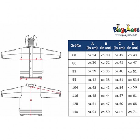 Playshoes Regen-Anzug mit Fleece-Futter Regenanzuge fur Jungen Дождевик с флисовой подкладкой Дождевик для мальчиков