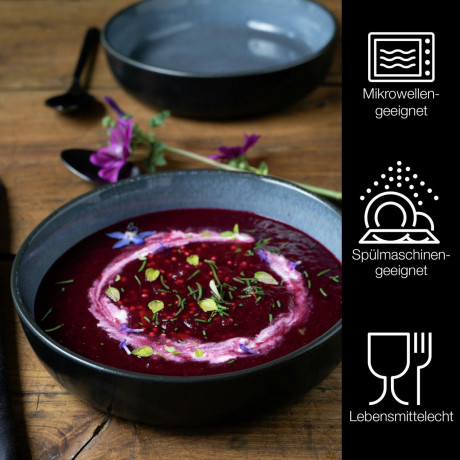 Moritz & Moritz Moritz & Moritz Suppenteller 6-tlg. DIGITAL blau Суповые тарелки Moritz & Moritz 6 шт. ЦИФРОВОЙ