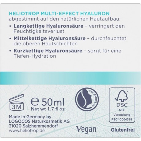 Heliotrop Hyaluron Multi-Perform Tagescreme Гиалуроновый многофункциональный дневной крем