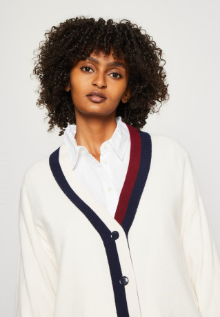 Tommy Hilfiger CARDIGAN Cardigan ecru КАРДИГАН кардиган экрю