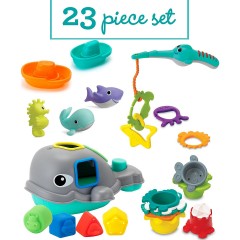 Infantino Super Deluxe Splish  Splash Badespielset Игровой набор для ванны Super Deluxe Splish Splash