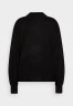 Tommy Hilfiger PUFF SLEEVE MOCK-NECK SWEATER Jumper black СВИТЕР С ПЛОСКИМ РУКАВОМ И ВЫРЕЗОМ Джемперы черный