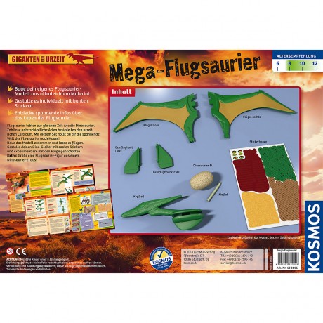 Kosmos Mega Flugsaurier (mit Ausgrabungs-Ei) Мега птерозавр (с выкопанным яйцом)