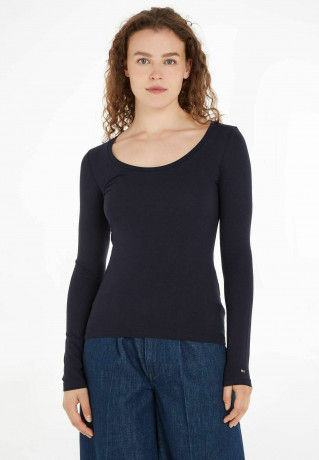 Tommy Hilfiger LANGARM Long sleeved top marine LONG SLEEVE Топ с длинными рукавами морской