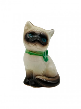 Статуэтка миниатюрная винтажная Goebel "Сиамская кошка", фарфор, 4 х 3 см, Германия, 1960-70гг.