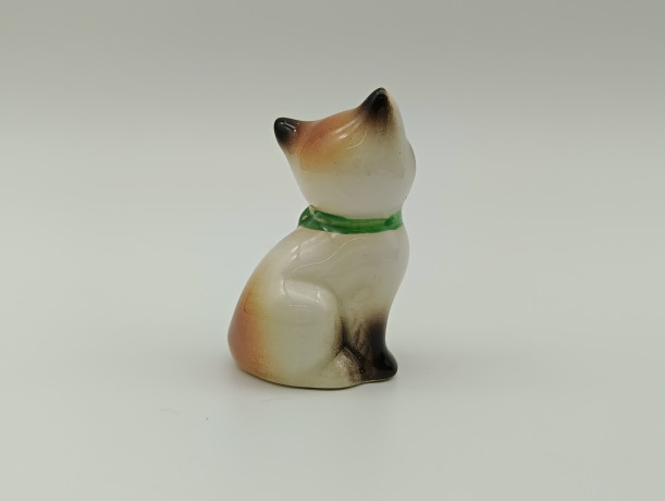 Статуэтка миниатюрная винтажная Goebel "Сиамская кошка", фарфор, 4 х 3 см, Германия, 1960-70гг.