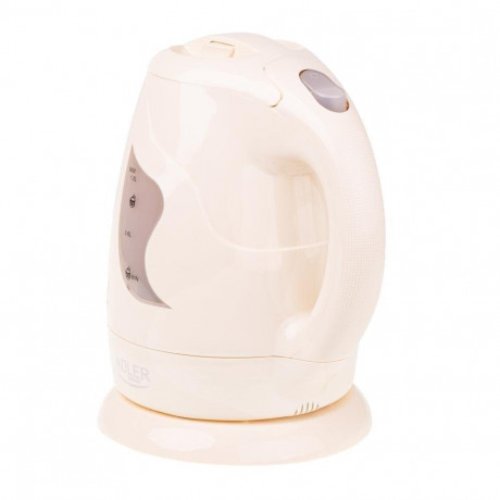 Adler Adler Wasserkocher AD 08 B Mini-Reisewasserkocher, 1 Liter, Wasserstandsanzeige, Abschaltautomatik, beige  Чайник Adler AD 08 B мини дорожный чайник, 1 литр, индикатор уровня воды, автоматическое отключение, бежевый