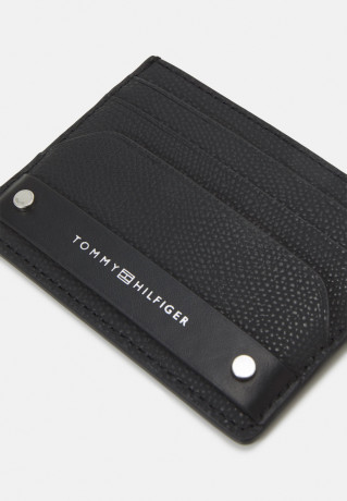 Tommy Hilfiger BUSINESS LEA HOLDER UNISEX Wallet black BUSINESS LEA HOLDER UNISEX Бумажник черный