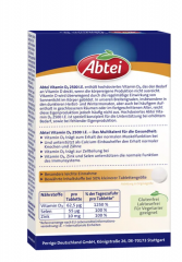 ABTEI Vitamin D3 2500 I.E. Tabletten Titandioxidfr 3stk x 50st, Витамин D3 2500 + Цинк + Селен, 3 упаковки х 50шт