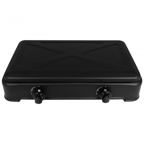 bahama bahama Gaskocher Profi Gaskocher 2-flammig Camping-Kocher mit Anschluss Druckminderer DUO - 2-flammig mit Anschluss Газовая плита Bahama профессиональная газовая плита походная плита с 2 конфорками и подключением редуктора давления