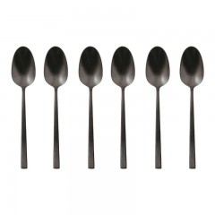 Sambonet Sambonet Rock Diamond - Edelstahl / PVD 2Black Mokkaloffel Set 6-tlg. Sambonet Rock Diamond - Нержавеющая сталь / PVD 2Черный набор ложек для мокко, 6 предм.