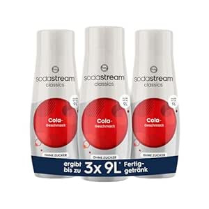 SodaStream Cola sugafree 440ml x 3 stk, Сироп для напитков Кола, без сахара, Набор 3 шт х 440 мл 