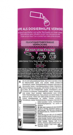 Lenor Wascheparfum Unstoppables Fresh Sensations 155g x 2stk, Ленор Парфюм для стирки Цветочная свежесть, 155 грамм x 2 штуки