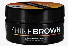 Byrokko Braunungsbeschleuniger Creme shine brown Original, Крем-ускоритель загара, придающий сияние коричневому оттенку, Оригинальный, 200 мл